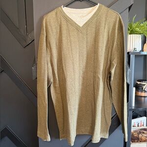 Covington Men’s Tan Soft Knit Sweater Size XL